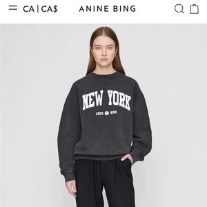 Excellent used condition - XS - Ramona Sweatshirt - New York - Washed Black